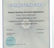 Сертификат 2002 Художесвенная реставрация